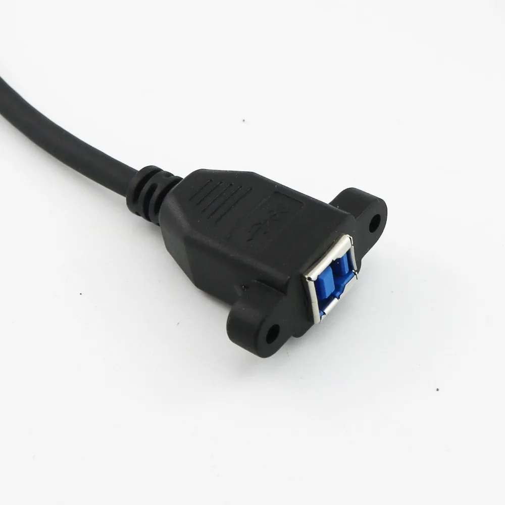 1x50 см Панельное крепление USB 3 0 B мама для штекер-гнездо соединительный кабель