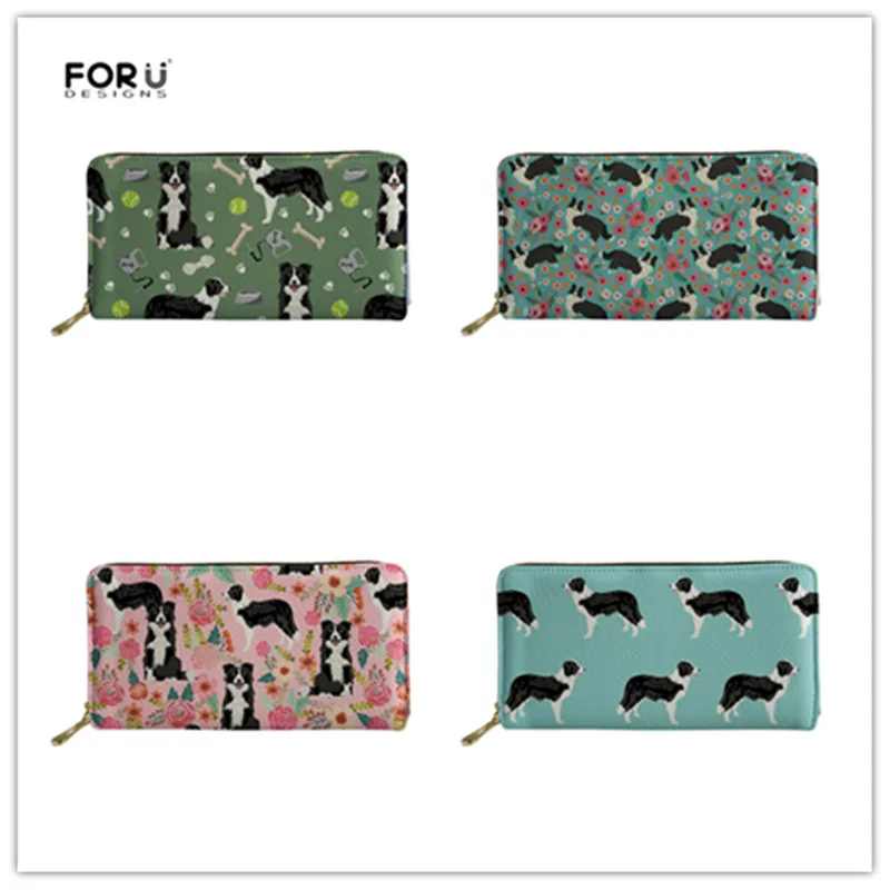 FORUDESIGNS/женские кошельки с милым карманом для монет Длинный кошелек из