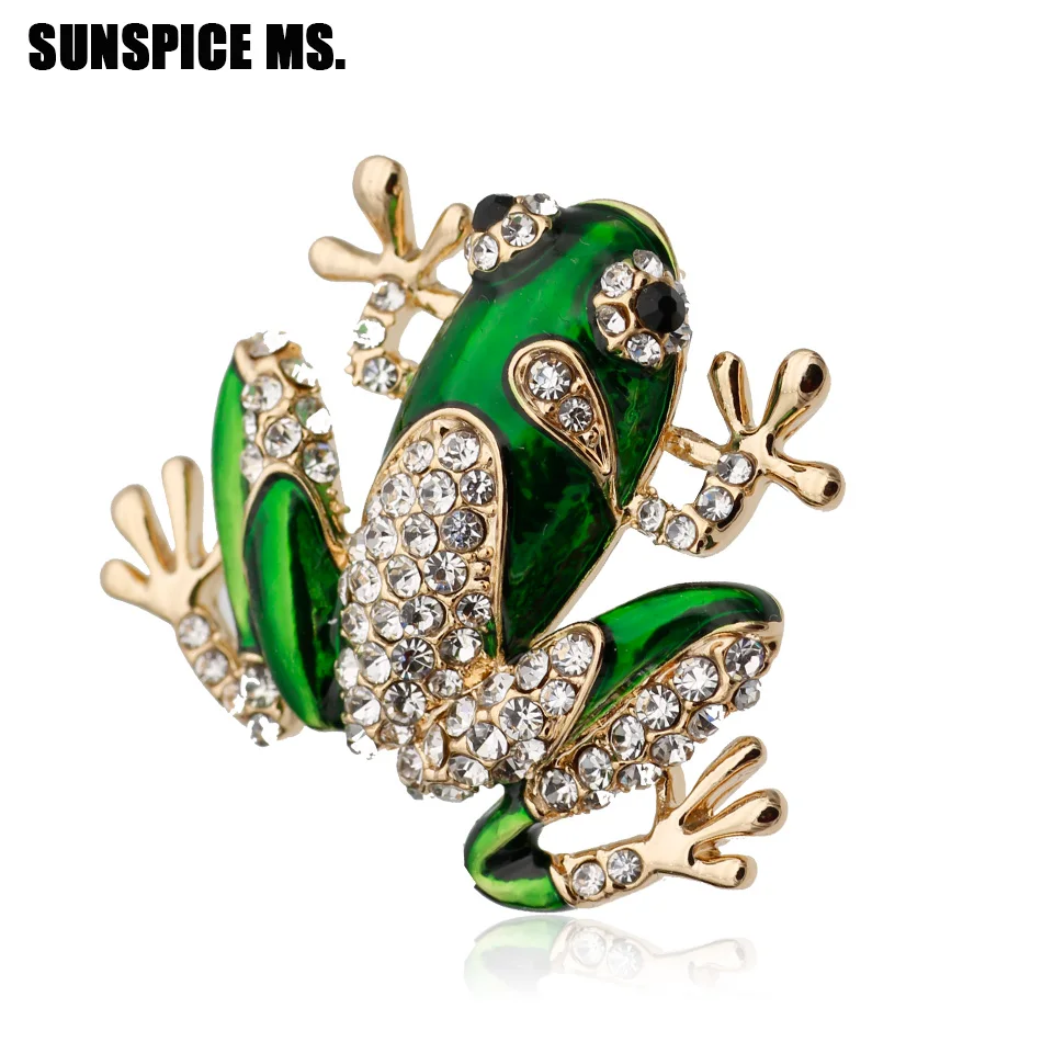 

Fashion Frog Animal Brooch Enamel Pins for Women Party Jewelry Kids Gift