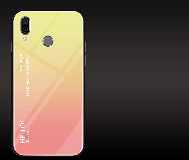 Для Meizu Note 9 чехол Роскошный градиентный закаленное стекло мягкий силиконовый бампер задняя крышка для Meizu note9 Note 9 чехол для телефона Fundas