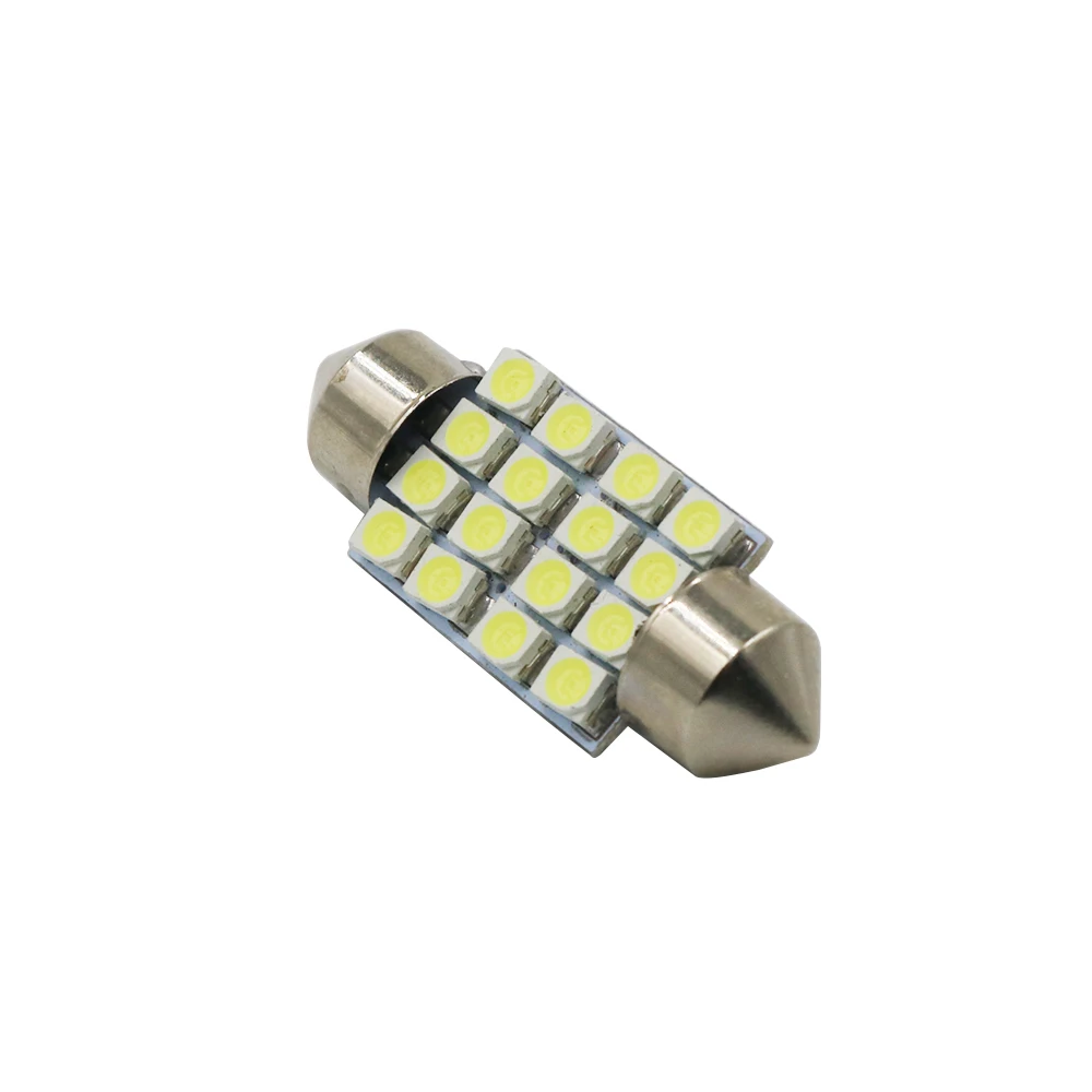 YSY 50 шт. C5W Festoon 16 SMD LED 1210 31 мм 36 39 41 белый интерьер купольная лампа 12V для
