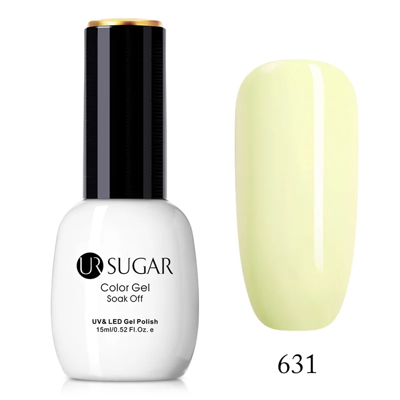 631 Ur Sugar УФ-гель для ногтей 15 мл Блестящий горячий лак для ногтей 49 цветов на выбор Гель-лак для нейл-арта - Цвет: 631