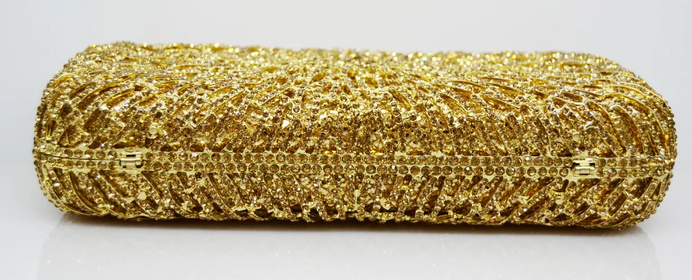 LaiSC diamante Стразы блестящие золотые клатч женская Роскошная обувь с украшением в