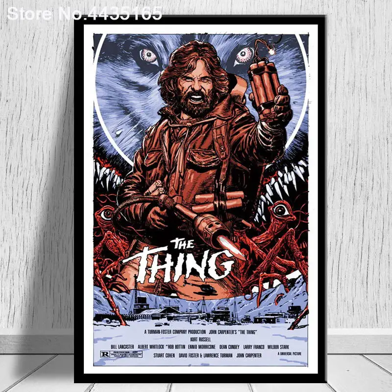 Постеры и принты Джон плоттер The Thing 1982 Классический кинопостер Картина на холсте