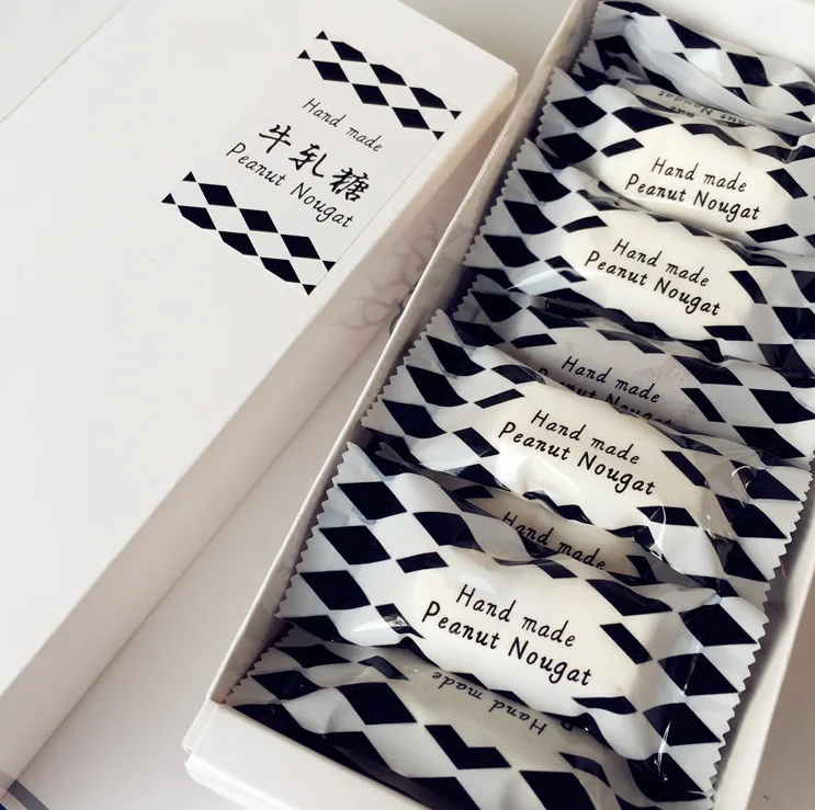 200pcs Hand Made Peanut Nougat Kraft Paper Sticker Label Seal Gift Box Wrapping Soap Craft Baking Birthday Wedding Decoration | Дом и сад