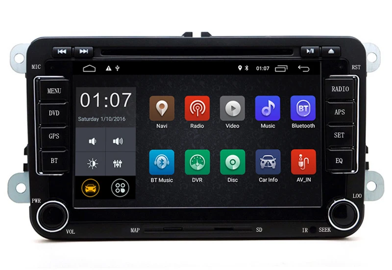 Автомобильный мультимедийный плеер 7 дюймов 2 Гб + 16 ГБ 2DIN Android 8 1 Din для