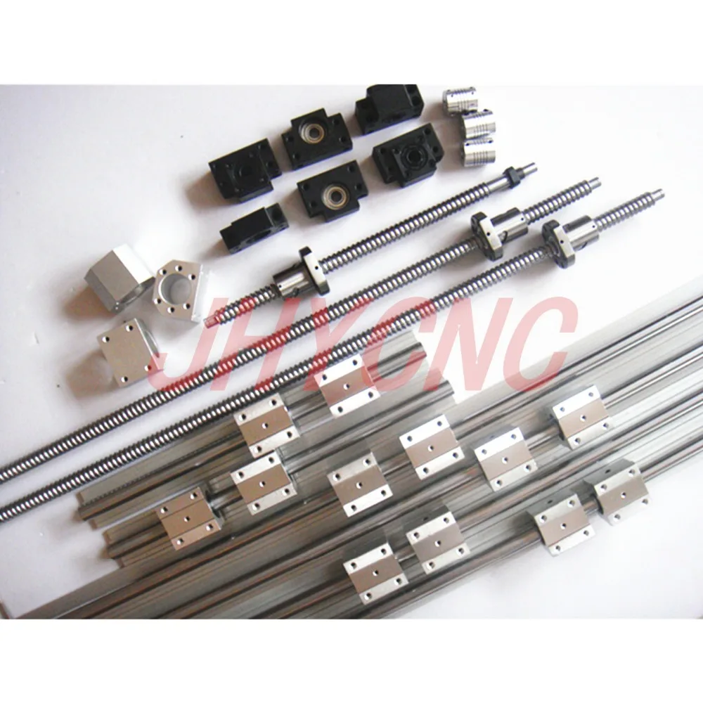 6 комплектов линейных рельсов SBR20 L400/700/700 мм + SFU1605 450/750/750 шариковый винт 3 BK12/BF12 DSG16H