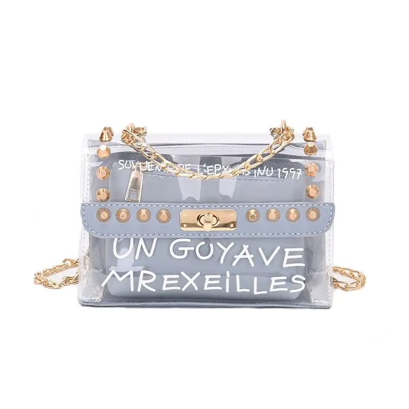 2019 Высококачественная сумка для девочек летняя модная сумочка Прозрачная