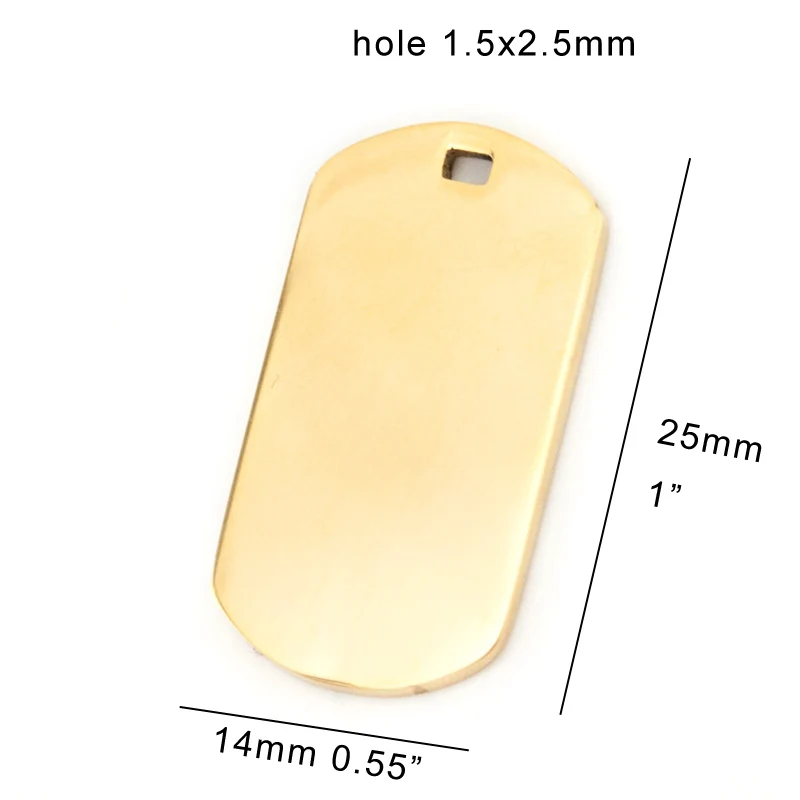 Risul набор тегов для собак двойная пара золотые амулеты кулон квадратное