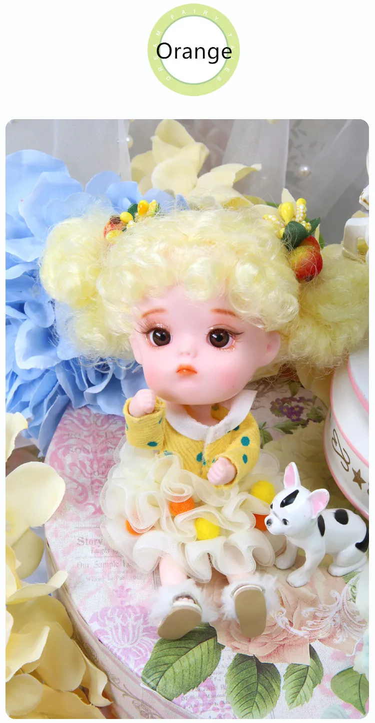 1/12 BJD кукла 26 шарнирное тело 14 см мини кукла серия DODO кукла с костюмом и обувью макияж и коробка в подарок OB11
