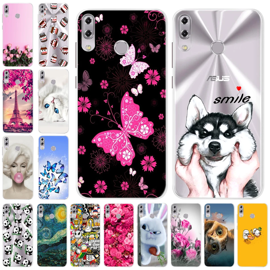 Fashion Nice Case For Asus Zenfone 5z Zs620kl Silicone Painted Animal Soft ASUS 5 2018 ZE620KL X00QD Funda |