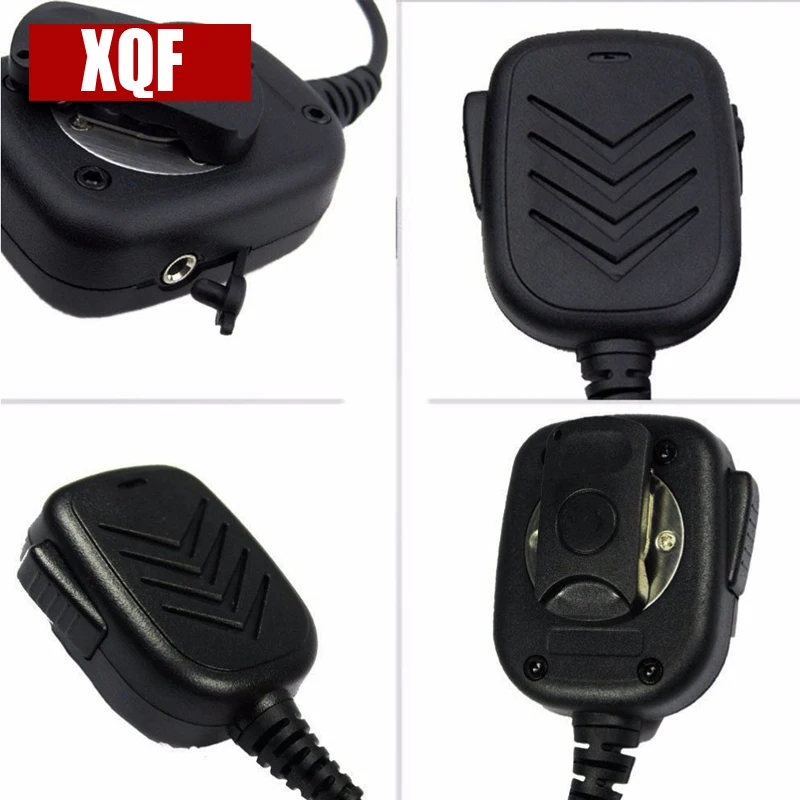 XQF 2 контактный микрофон для динамика с PTT Icom двухсторонняя радиосвязь|speaker mic|radio