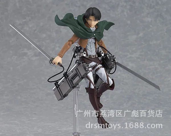 Горячая новинка 15 см атака на Титанов Eren Mikasa Ackerman Levi Rivaille Scout Regiment Скаут Легион фигурка игрушка кукла Рождество - Цвет: no box