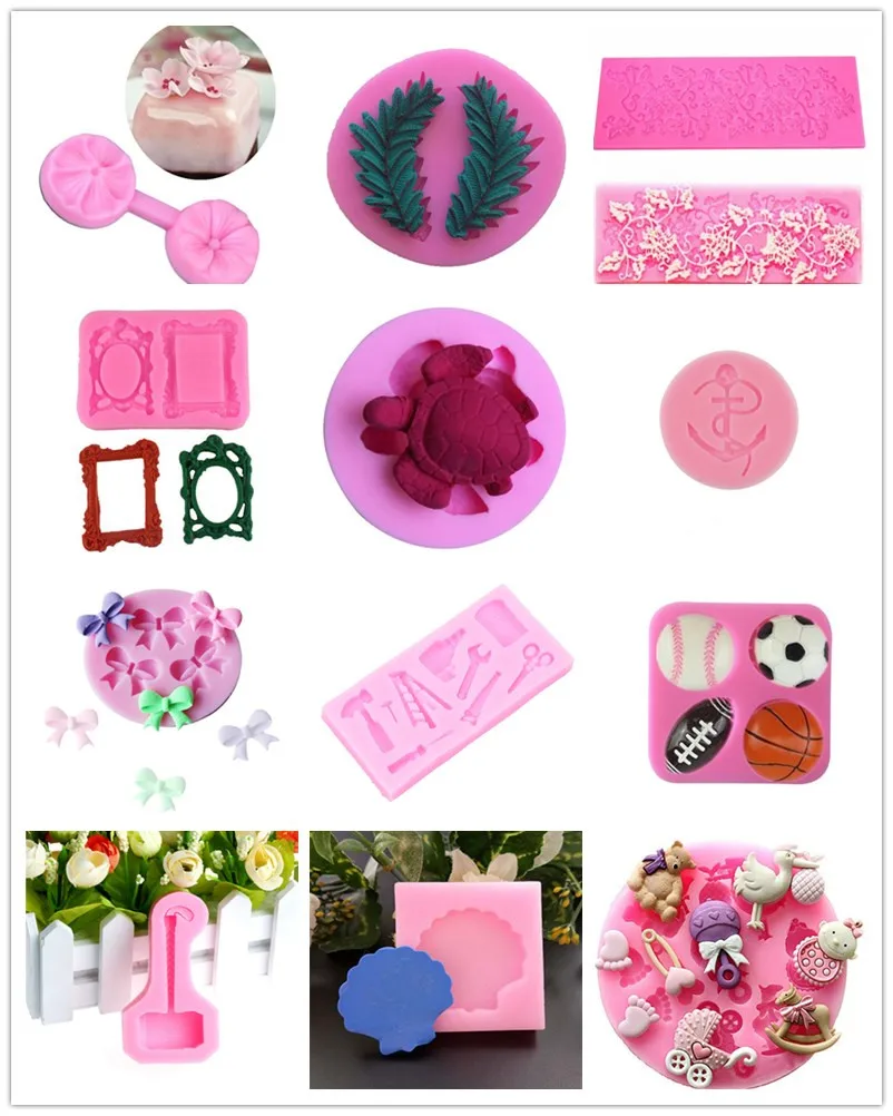 Силиконовая форма с кружевным ковриком для сахарного ремесла формы помадки