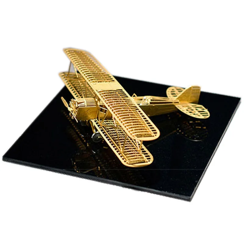 PIP GAMES 3D Metal Puzzle DIY Aircraft Frame Model Boeing 40 No Glue Assembled Gold 1/160 Airplane Models PGM025 | Игрушки и хобби