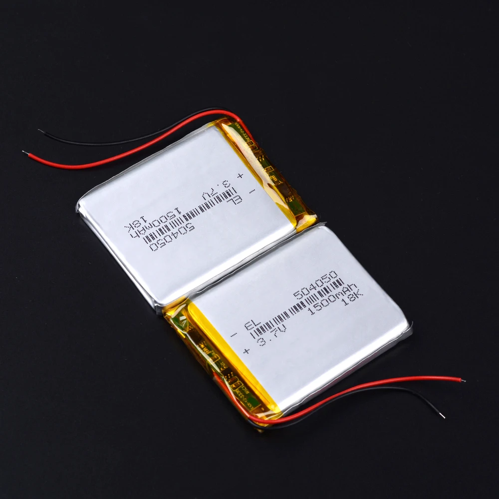 3.7V 1500mAh 504050 Lithium Polymer LiPo Rechargeable Battery For Mp3 Mp4 GPS PAD DVD DIY E-book bluetooth column navigator DVR |