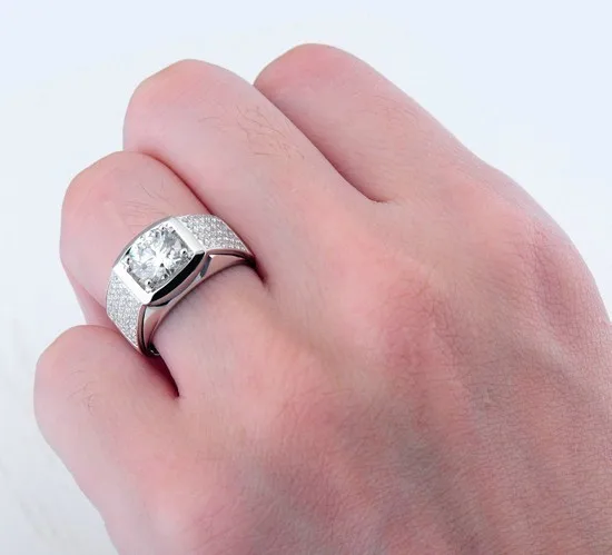 5ct роскошное Брендовое благородное ювелирное изделие кольцо из синтетических