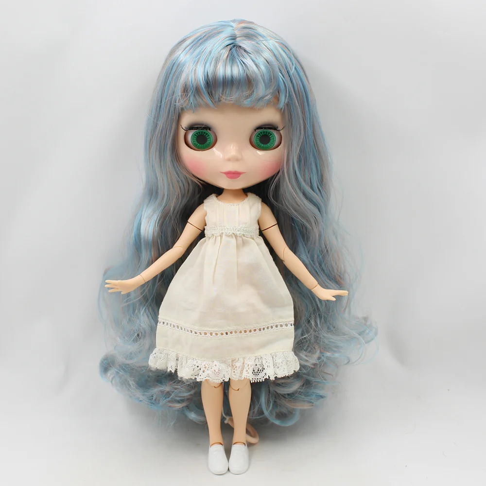Кукла Blyth ICY DBS 30 см шарнирное тело голубая смесь светлые волосы натуральная кожа