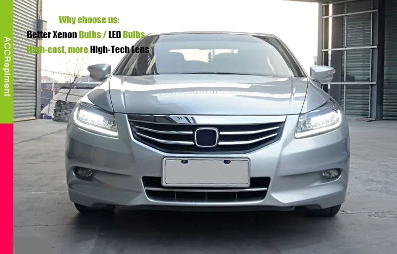 Автомобильный Стайлинг для Honda accord 2008-2012 головной светильник s angel eyes 2008-2012 для Honda accord светодиодный светильник Q5 bi xenon объектив h7 xenon