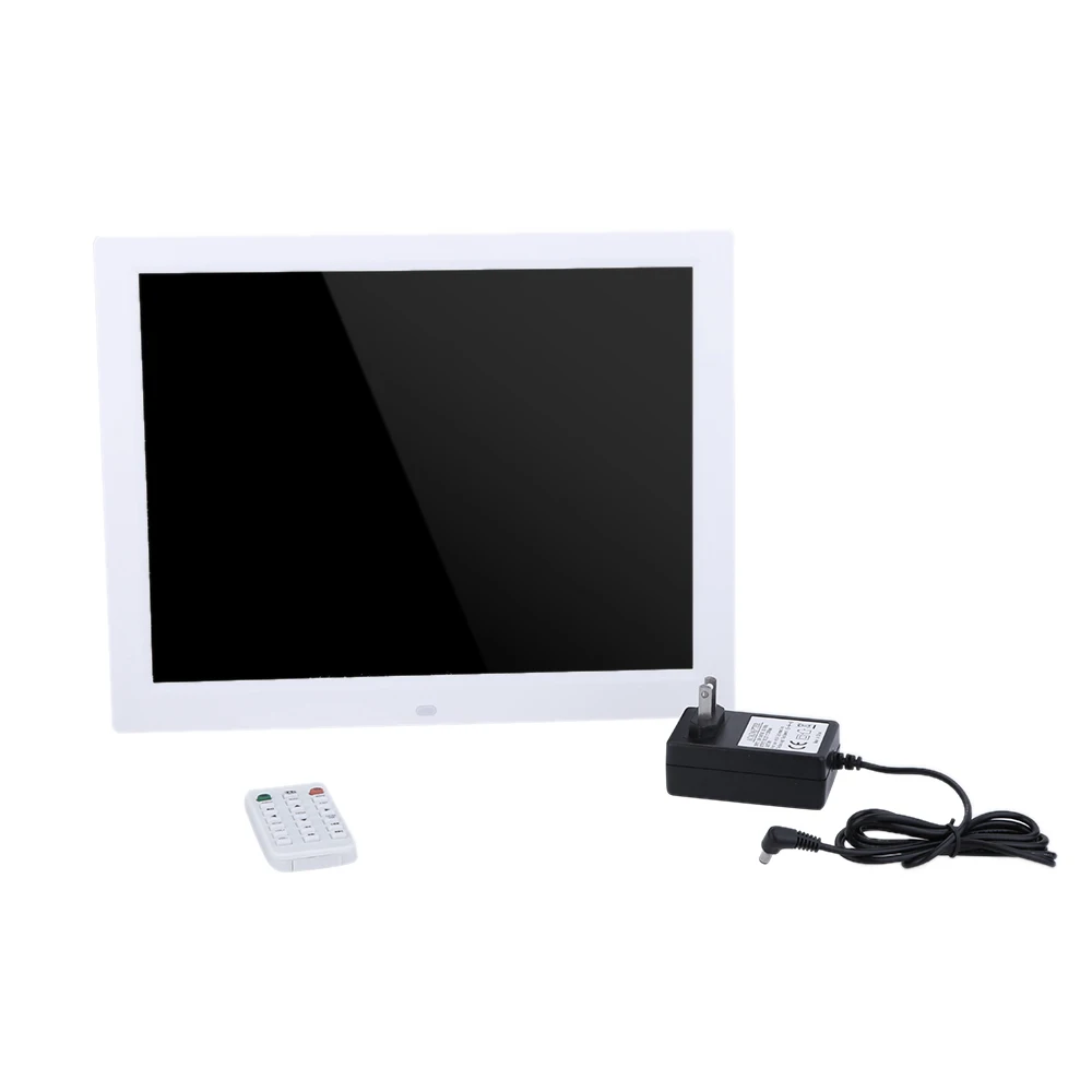 15 ''HD TFT LCD 1024*768 Цифровая фоторамка Будильник MP3 MP4 киноплеер цифровая с пультом