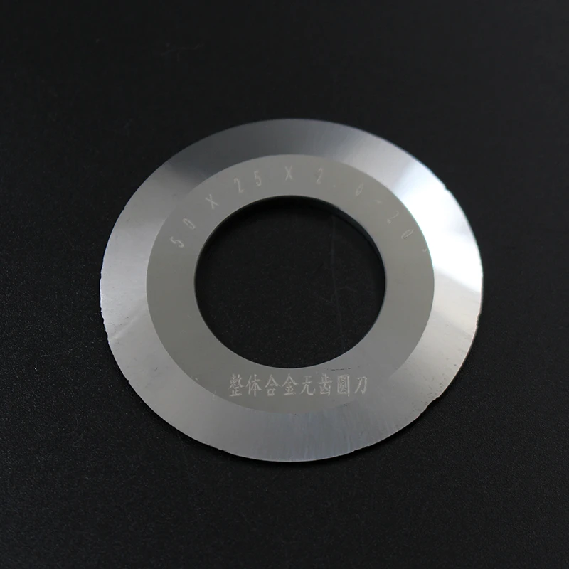 

5PCS Round Saw Blade Solid Carbide Circular Slitting Saw 50*25*2.0-20degree NoTeeth Milling Cutter Metal Grooving Tool Sharpener