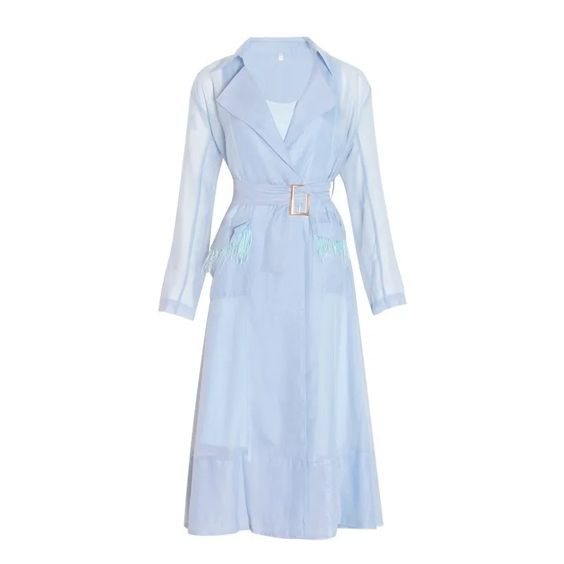 Женское платье с отложным воротником TWOTWINSTYLE элегантное миди длинными рукавами и