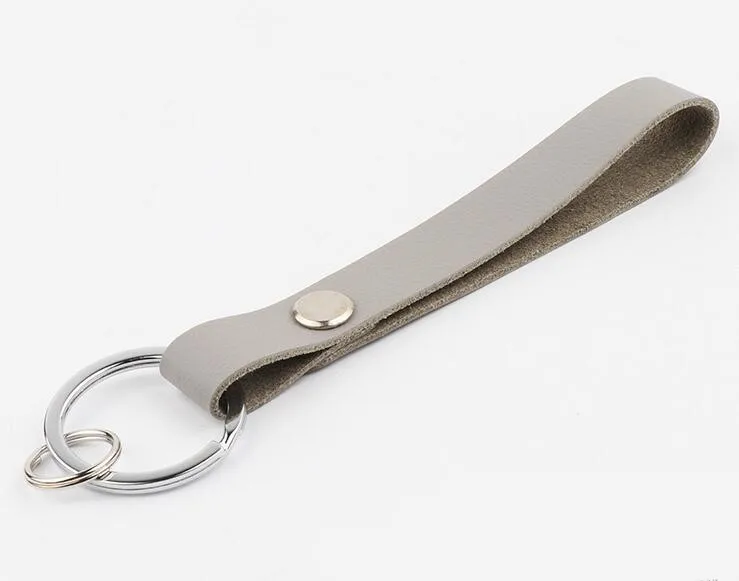 Серый ETya, винтажный держатель для ключей, кошелек, кожа, ключница, мини брелок для ключей, сумка для женщин и мужчин, брелок для автомобильных ключей, карман - Цвет: Серый