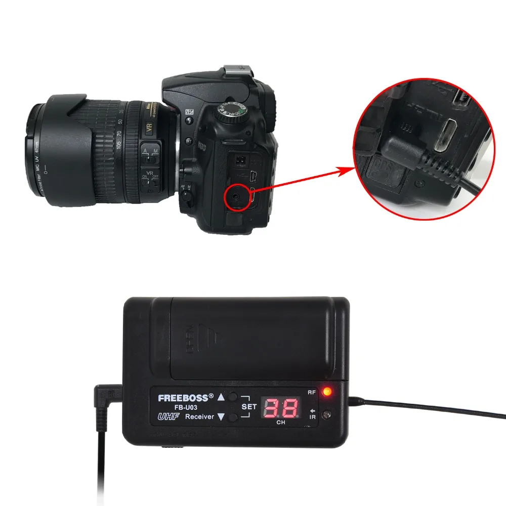 FREEBOSS FB-U03-2 1 способ 100 канальный поясной передатчик камера гитара беспроводной микрофон вечерние микрофон для караоке