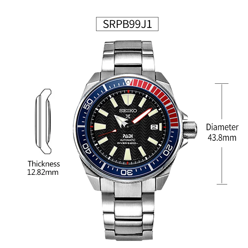 100% оригинальные мужские часы Seiko автоматические механические наручные 10 бар