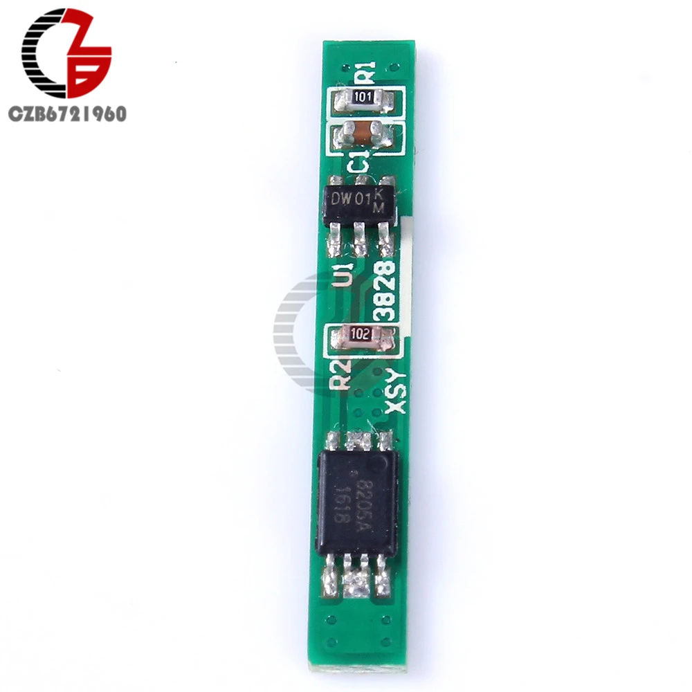 2 шт. 1S 3,7 V 2.5A Защитная плата для литиевых батарей BMS PCM PCB полимерный модуль для защиты от избыточного заряда литий-ионного аккумулятора