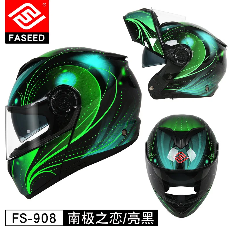 FASEED Filp up модульный мотоциклетный шлем гонки Casco мотоциклетные шлемы de Motociclista двойные козырьки моторный шлем - Цвет: 20