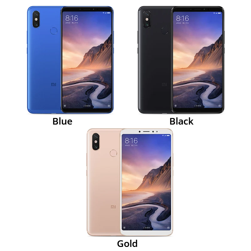 Оригинальный Xiaomi Mi Max 3 4 Гб оперативная память 64 Встроенная мобильный телефон