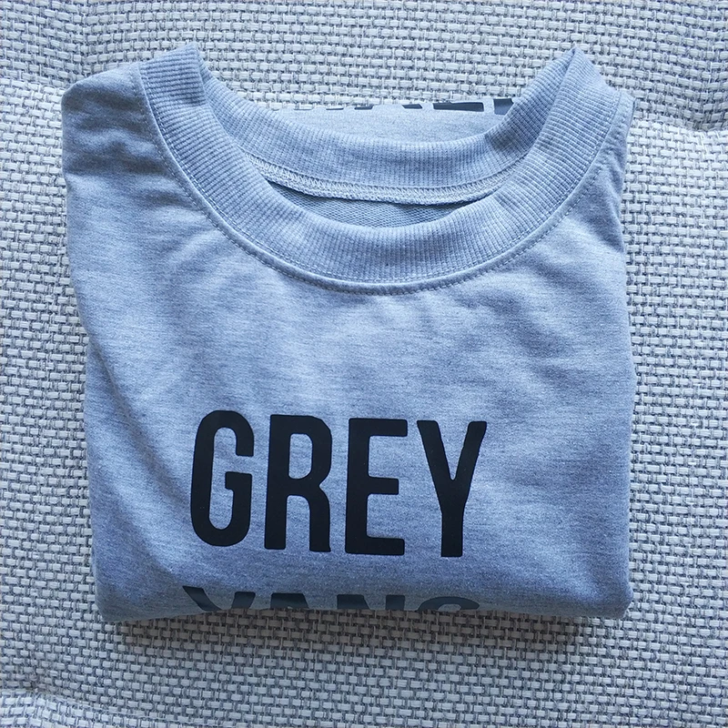 GREYS Anatomy Толстовка серый Ян Карев Стивенс О 'Малли толстовки Повседневный пуловер с надписью круглый вырез, длинный рукав серый Женская толстовка