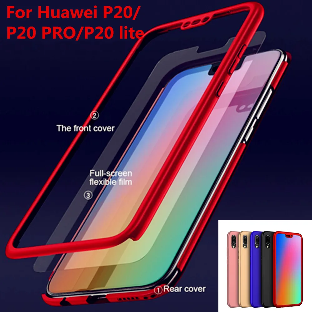 Чехлы для телефонов HUAWEI P20 Чехол полностью защищающий телефон роскошный Тонкий