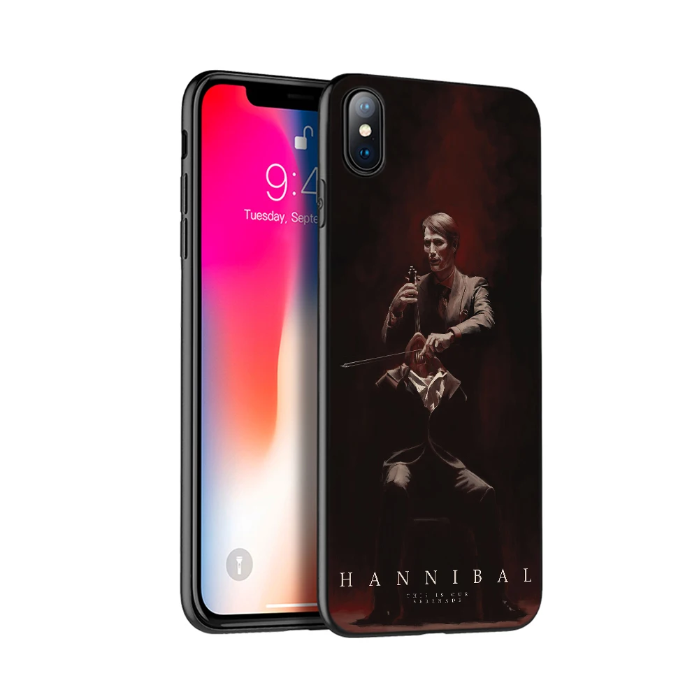 Черный чехол из ТПУ для iphone 5 5s se 6 6s 7 8 plus x 10 силиконовый XR XS 11 pro MAX Ганнибал съешь