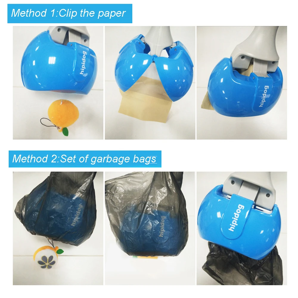 Pooper Scooper экологически чистый портативный собака кошка отходы мешок Poop Пикап Клип