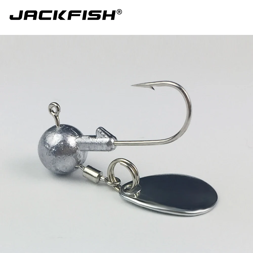 Рыболовный крючок JACKFISH со свинцовой мормышкой и блёстками 2 г/4 г 5 шт./лот крючки