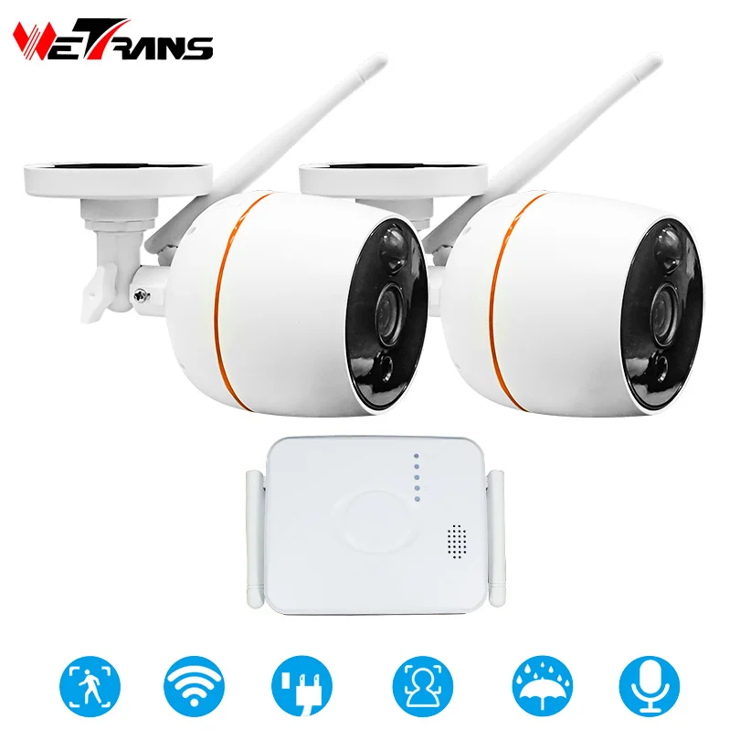 Wetrans беспроводная камера система безопасности HD 1080 P Аудио CCTV Wifi NVR комплект
