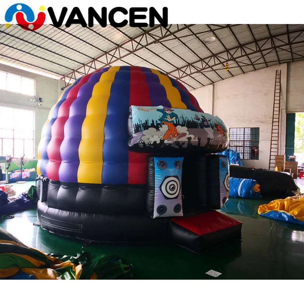 

5*4m colorful inflatable jumping castle house mini circular style bouncing playhouse popular inflatable bounce house