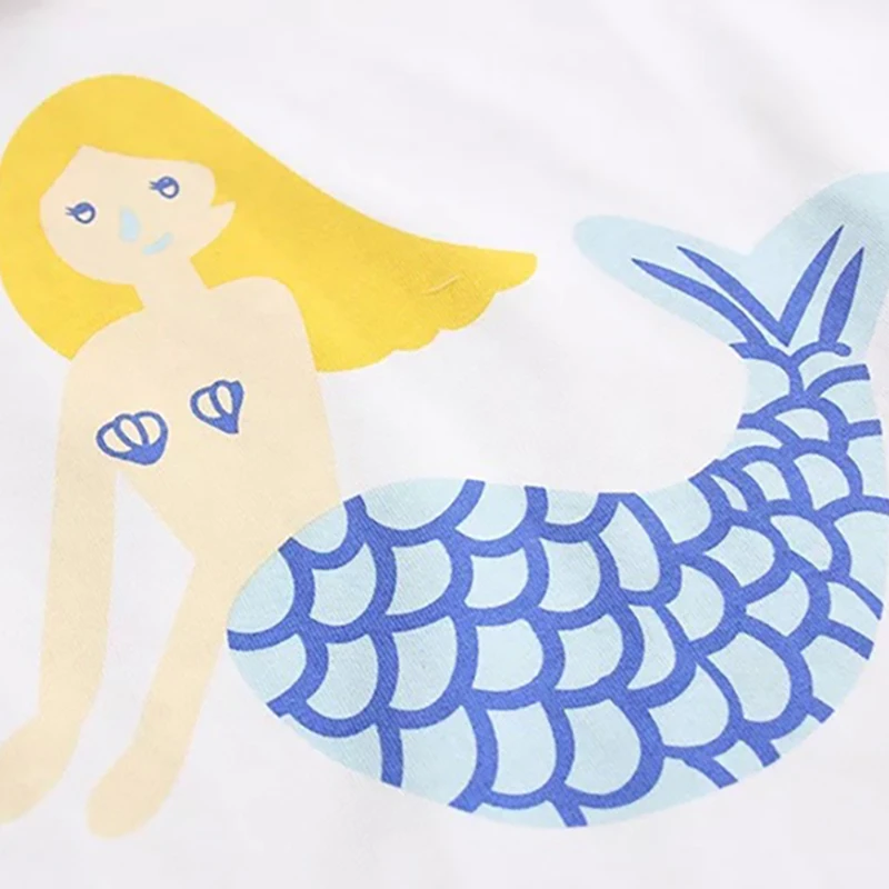 Merched Русалка мультфильм милый Принт Для женщин Толстовки Осенняя уличная одежда