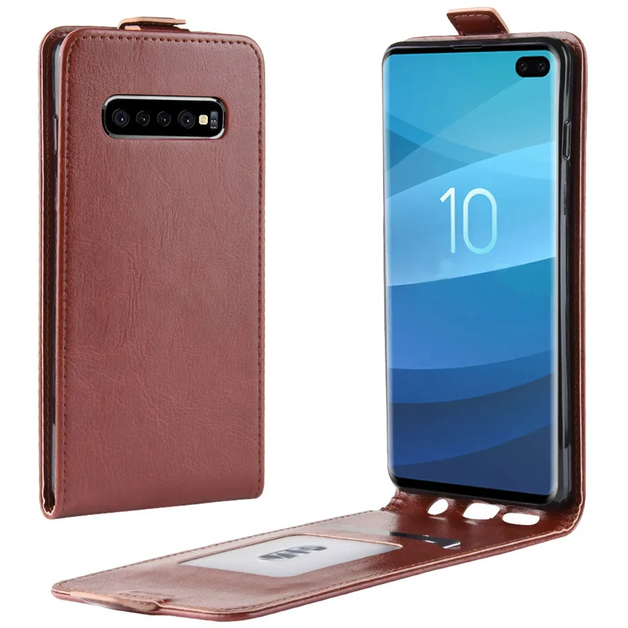 Для Samsung S10e S10 Plus чехол с откидной крышкой вертикальный Магнитный кожаный для SAMSUNG