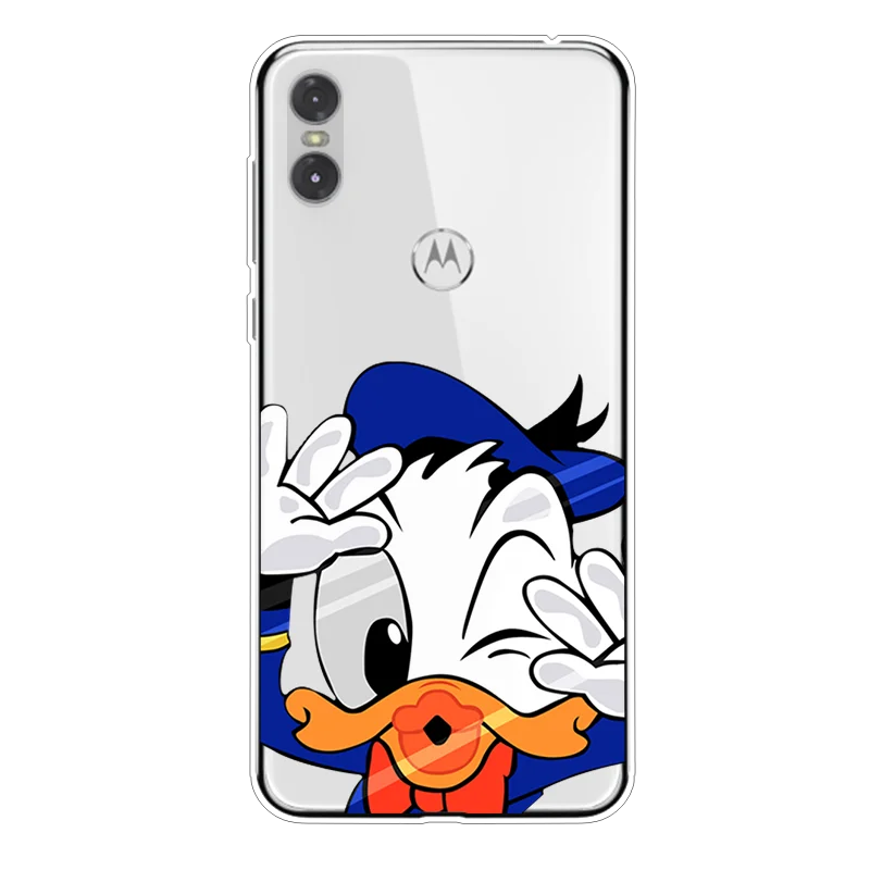 Забавный Подарочный чехол с мультяшными персонажами для Motorola Moto One P30 Play, задняя крышка из ТПУ для Motorola Moto One Vision, чехол для телефона