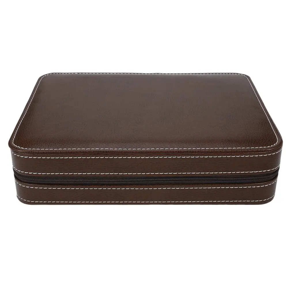 2/4/8 сетки из искусственной кожи часы ящик для хранения показывая Дисплей чехол