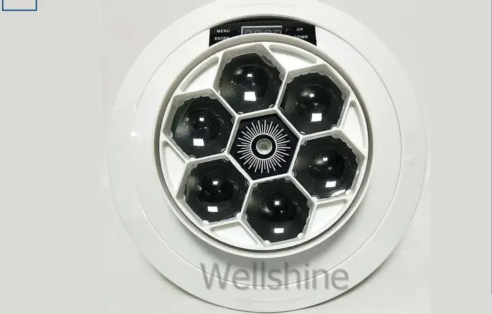 Бесплатная доставка Горячая продажа 6x10 Вт RGBW led + 1x50 мВт зеленый лазер для сцены
