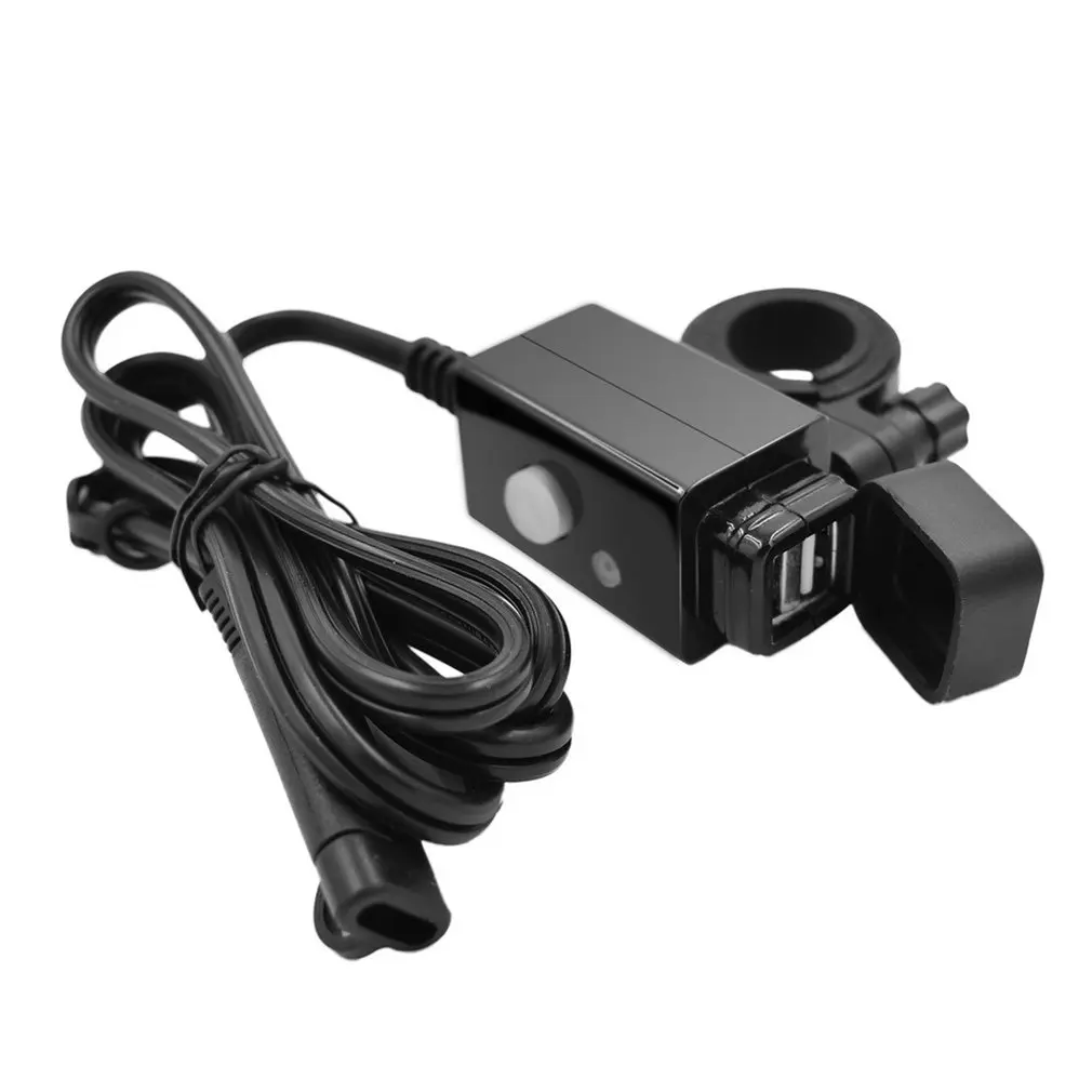 Motorcycle Dual USB Port Car Charger With Power Switch Waterproof Adapter | Автомобили и мотоциклы