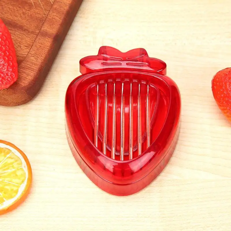 Strawberry Slicer Corer Stainless Steel Strawberry Huller Leaf Stem Remover Strawberry Cutter Blade Fruit Tools Kitchen Gadgets