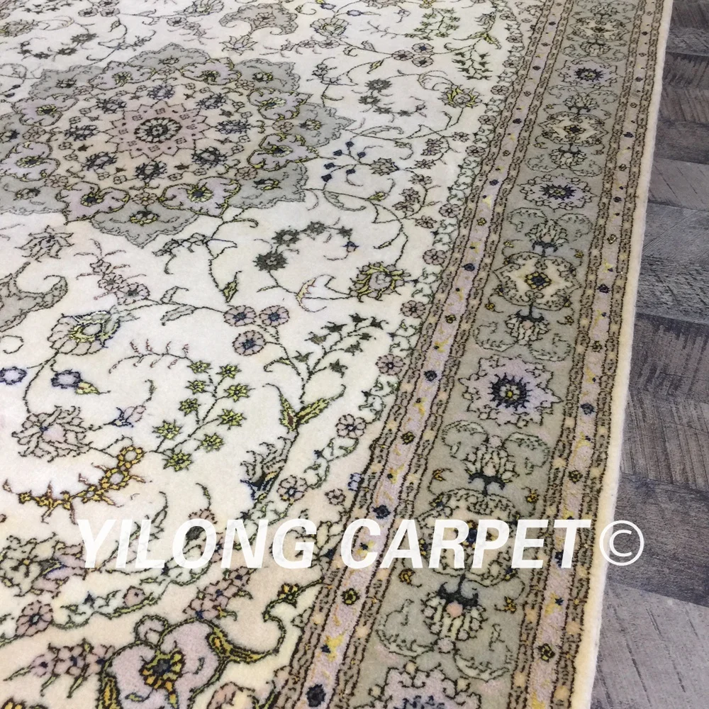 Yilong 4 'x 6' ручной персидский Дизайнерский ковер прочный Восточный Кум ковёр из