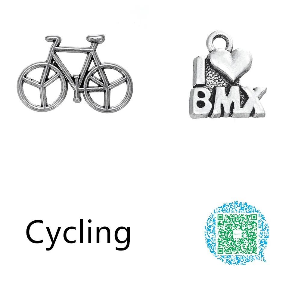 Рыболовный крючок 10 шт. спортивные игры велосипедный велосипед I love BMX цинковый