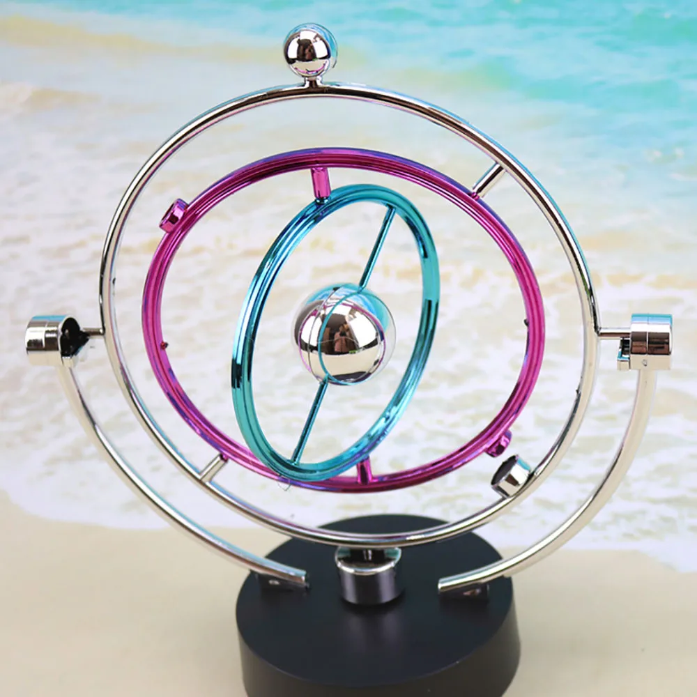 Цветной Небесный орбитальный инструмент вечного движения Armillary Sphere Настольный Декор кинетический орбитальный вращающийся гаджет
