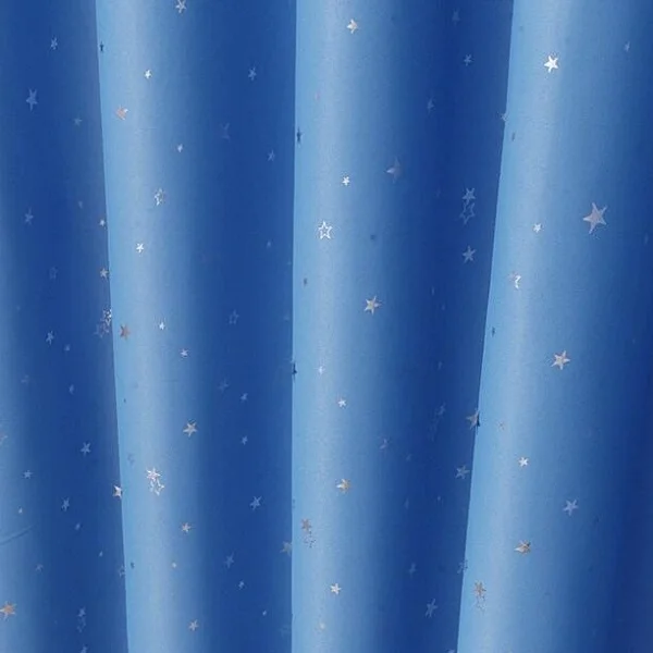 blue cloth Блестящие звезды детская ткань шторы для детей спальня мальчика девочки гостиная синий/розовый ночные шторы на заказ - Цвет: blue cloth